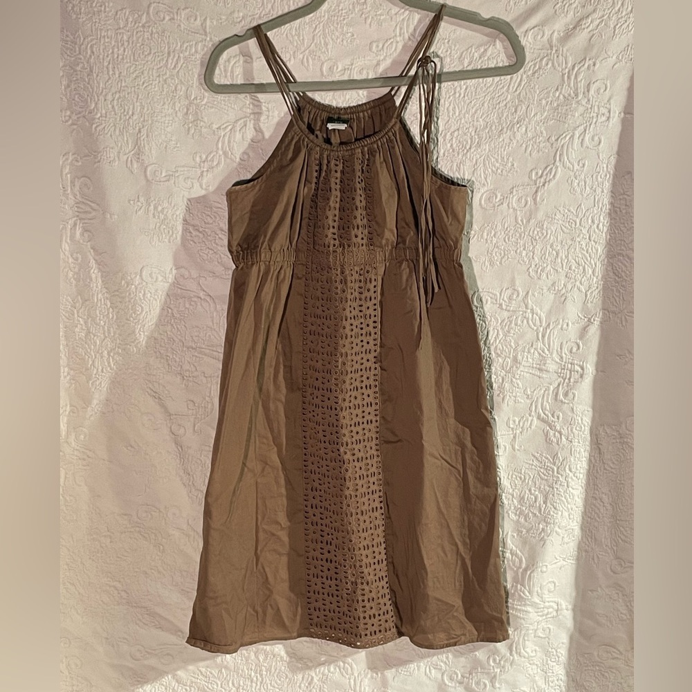 J Crew Brown Small Sun Dress